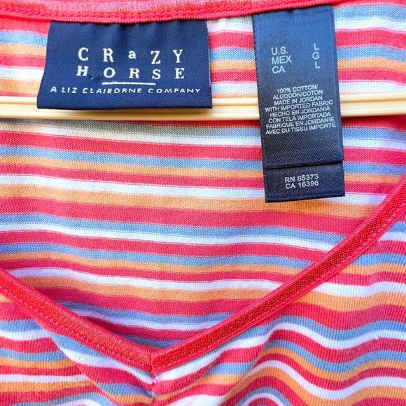 ❣️NWT Crazy Horse Striped Tank Top - Picture 8 of 9